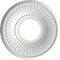 Ekena Millwork Berkshire PVC Ceiling Medallion (Canopies up to 4 1/2"), 10"OD x 3 1/2"ID x 3/4"P, Metallic Charcoal CMP10BECCH - alternate 5